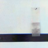 Collage - Klebestreifen auf Wand