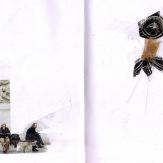 30x21cm Skizzenbuch - Klebestreifen auf Papier